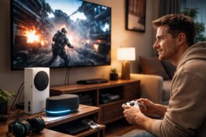 découvrez comment connecter une enceinte bluetooth à votre xbox séries s peut améliorer le son et transformer votre expérience de jeu pour une immersion totale.