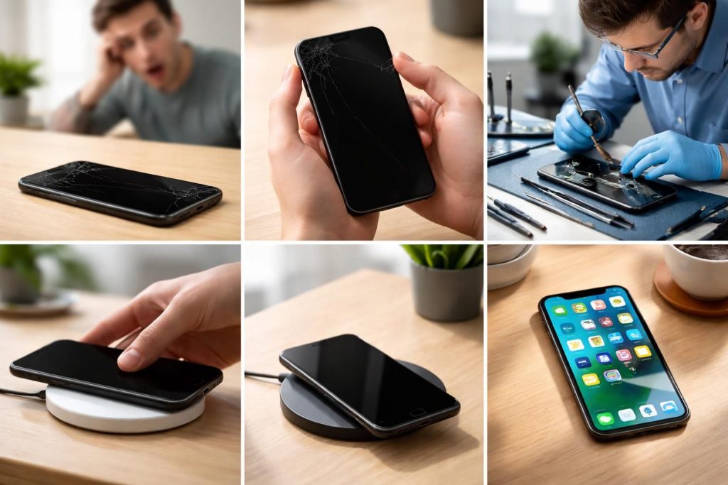 découvrez les étapes essentielles à suivre si votre iphone affiche un écran noir après une chute, pour tenter de résoudre le problème rapidement et efficacement.