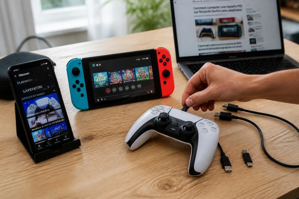 découvrez les meilleures astuces pour connecter une manette ps5 à votre nintendo switch sans utiliser d'adaptateur, facilement et rapidement.